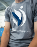 USAG Logo Heather Storm Tee