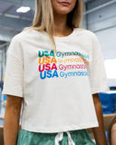 USAG Vintage Crop Tee