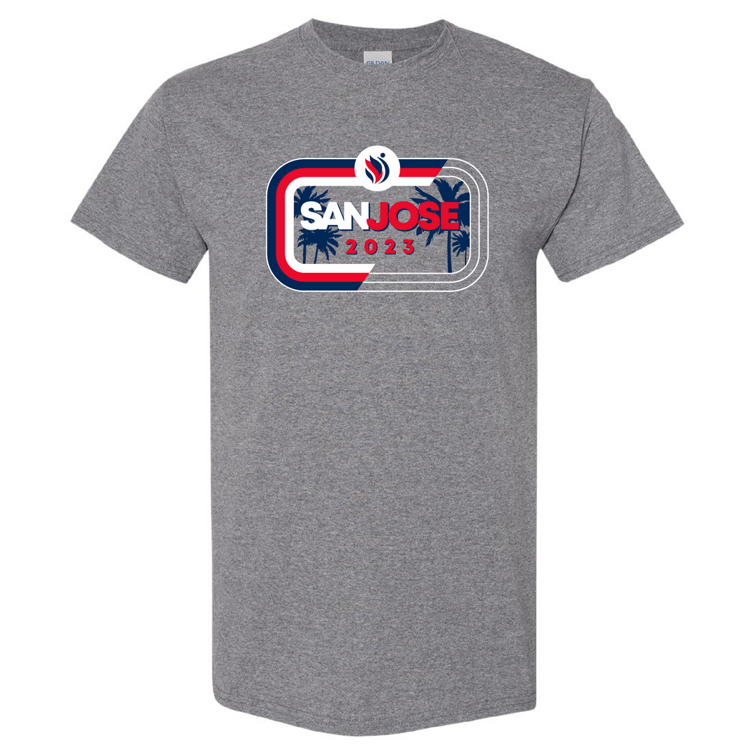 Grey Event Shirt - USAG Championships - San Jose, CA 8/24-8/27