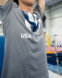 USAG Logo Heather Storm Tee