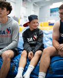 USAG Light Gray Logo Hoodie