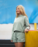 USAG Logo Crop Hoodie