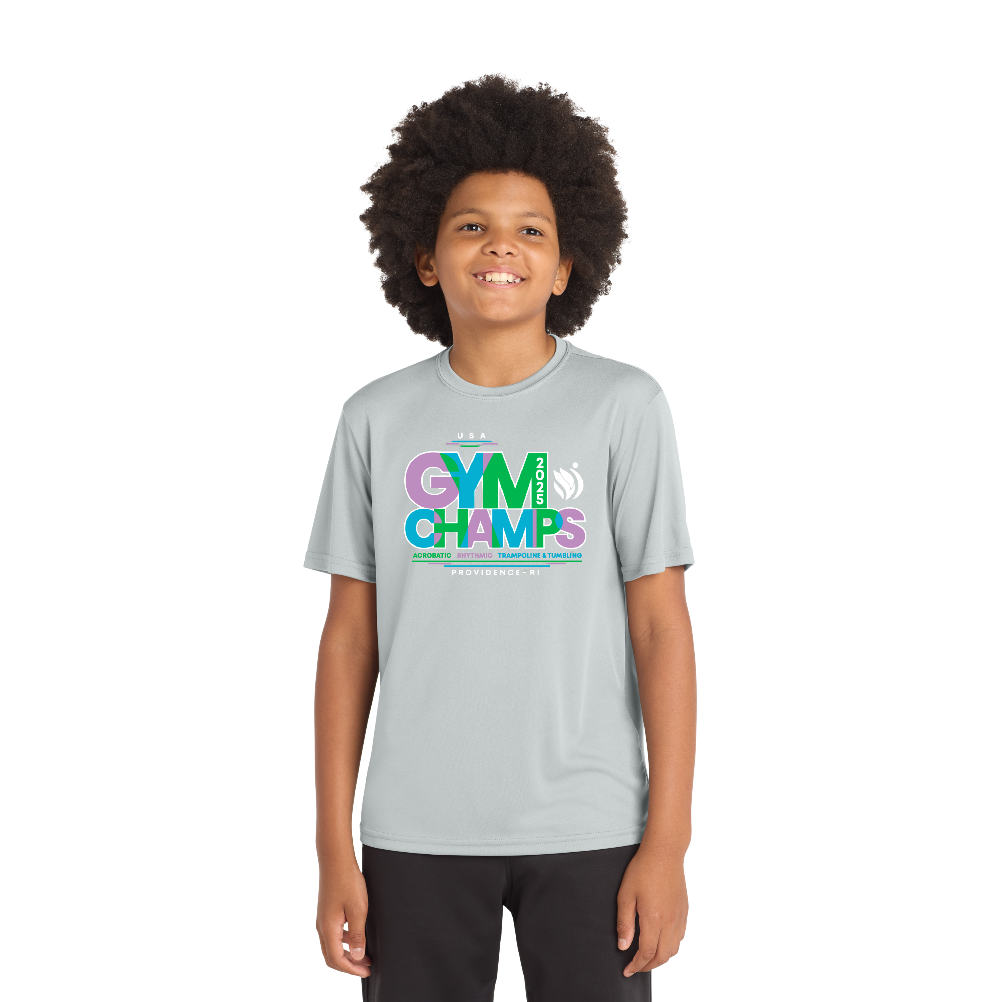 Silver Performance Event Shirt - USA Gym Champs - Providence, RI 6/16-6/21