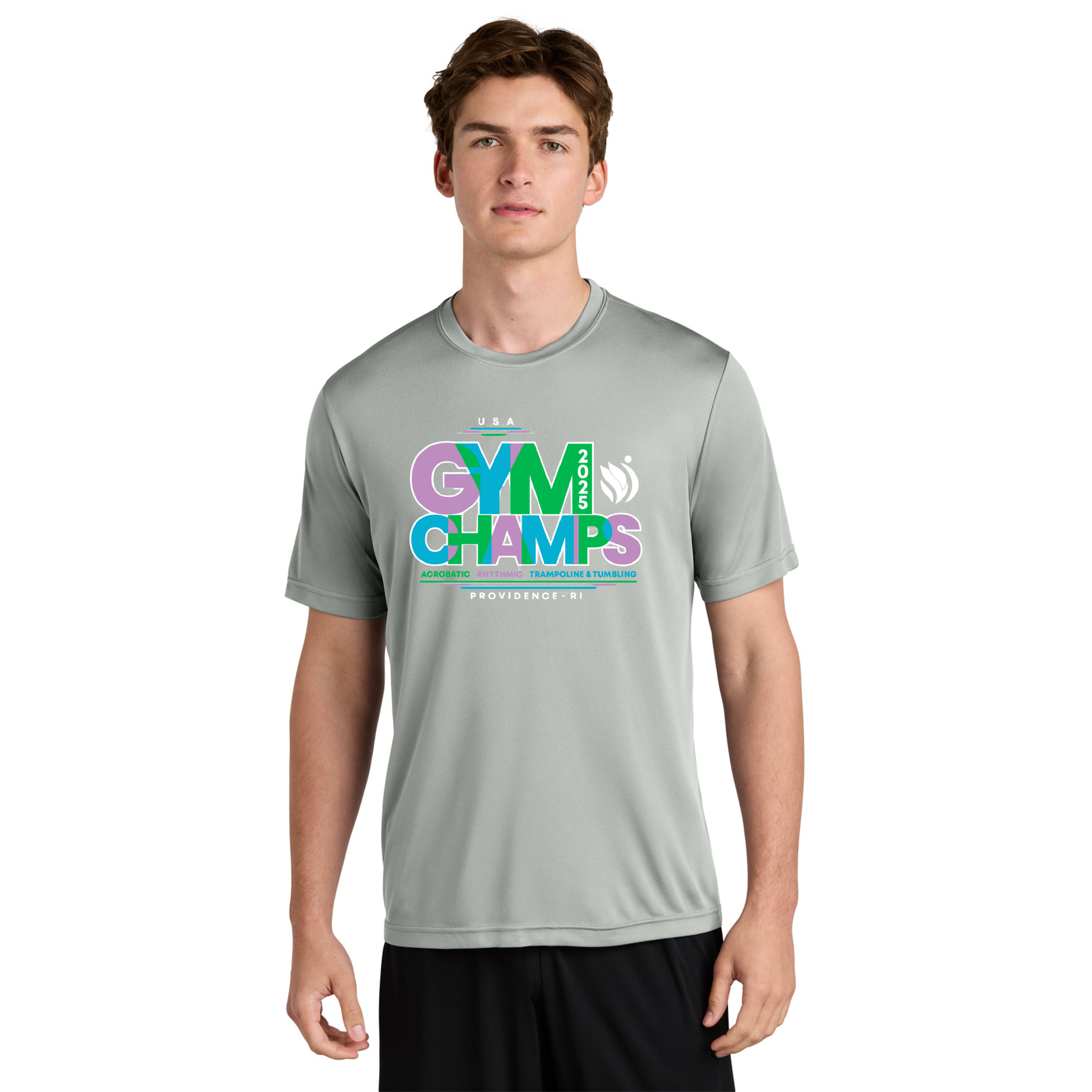 Silver Performance Event Shirt - USA Gym Champs - Providence, RI 6/16-6/21