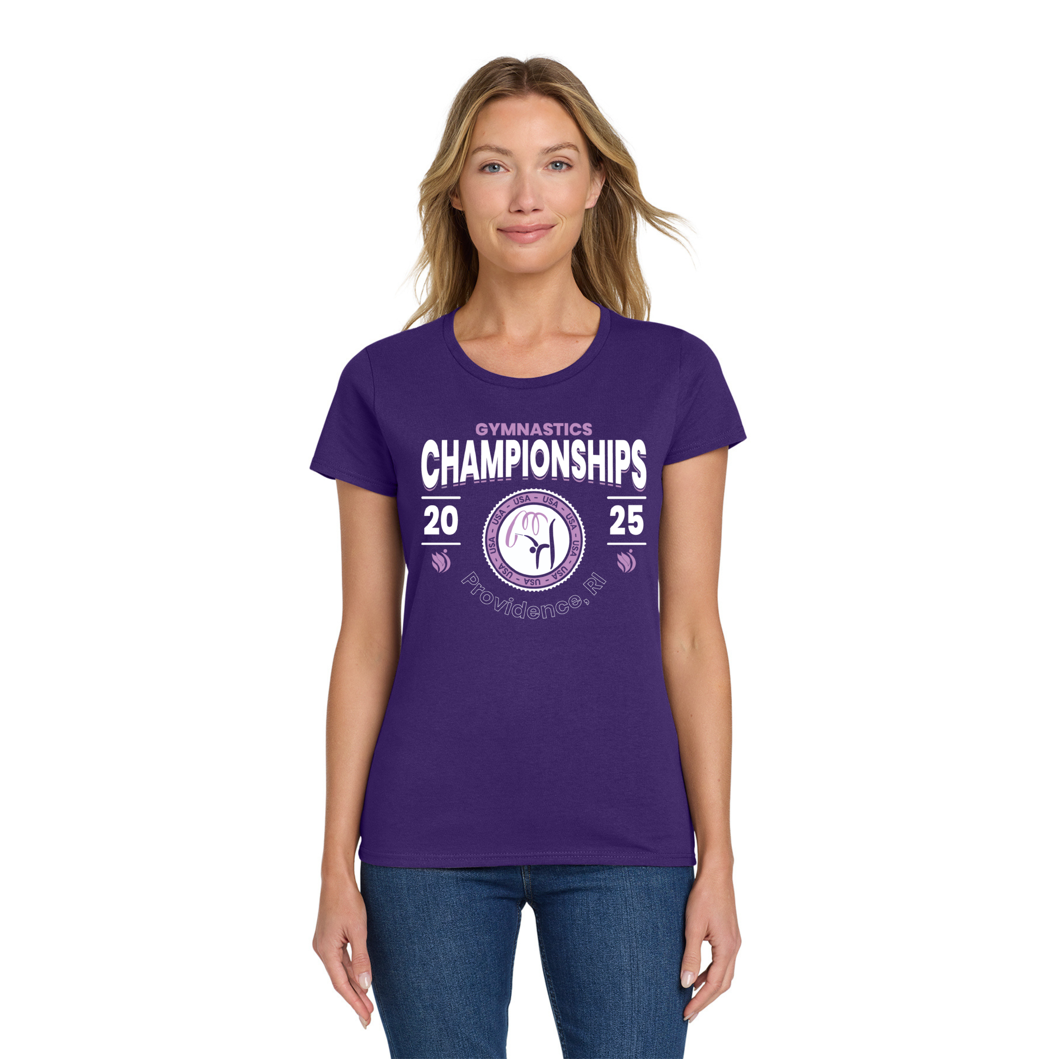 Purple Rhythmic Event Shirt - USA Gym Champs - Providence, RI 6/16-6/21