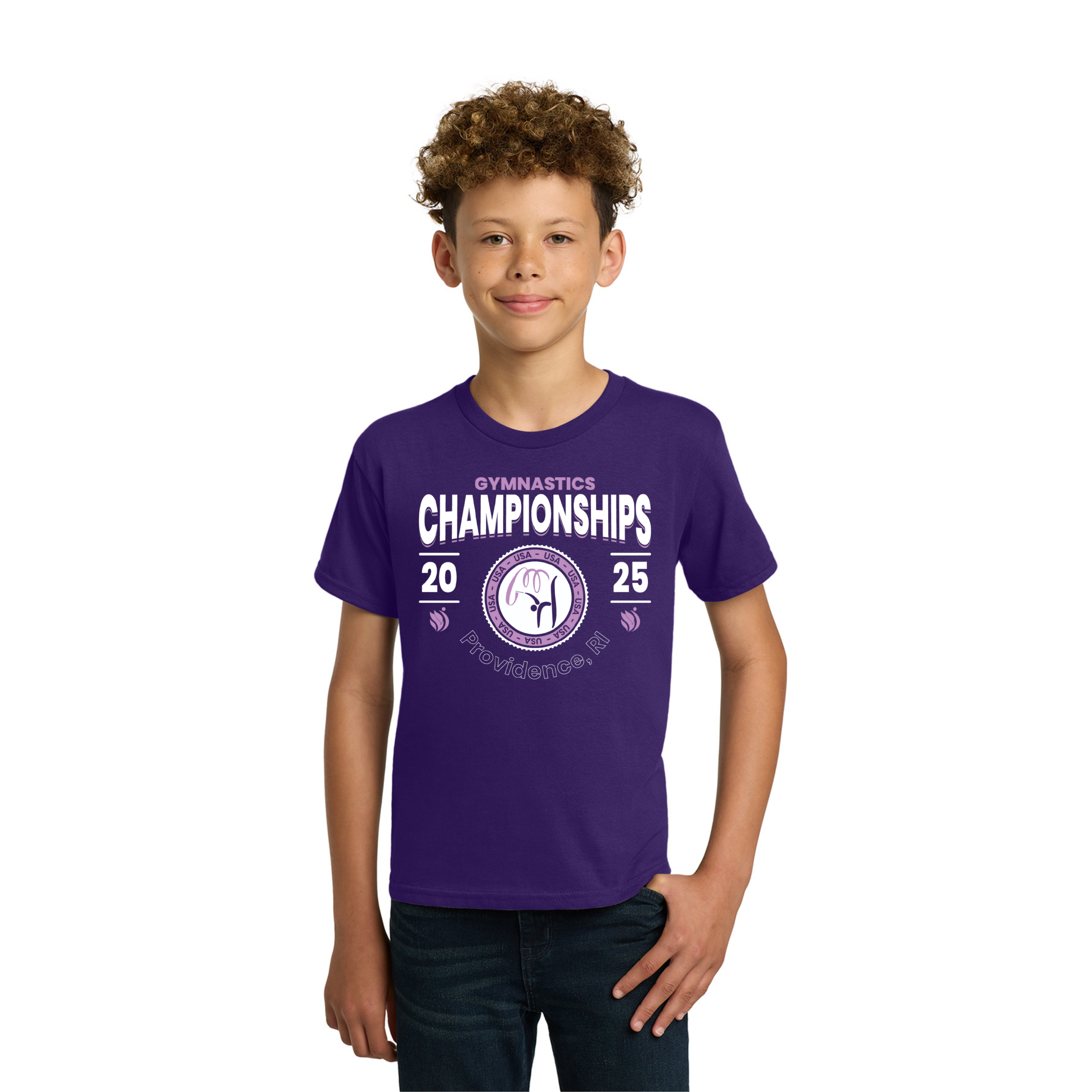 Purple Rhythmic Event Shirt - USA Gym Champs - Providence, RI 6/16-6/21