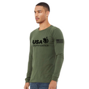 USAG Logo American Flag Long Sleeve Tee