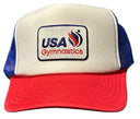USAG Logo Red, White, & Blue Trucker Hat