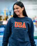 USAG Navy Chenille Crew