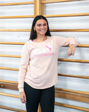 USAG Logo - Light Pink Crewneck Sweatshirt