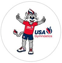 USAG Mascot Logo Sticker - Circle