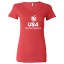 USAG Red Logo Ladies Tee