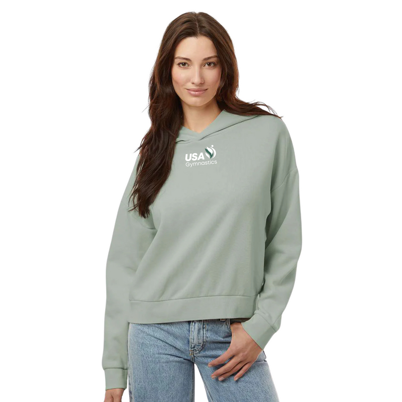 USAG Logo Crop Hoodie