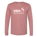 USAG Mauve Logo Long Sleeve Tee