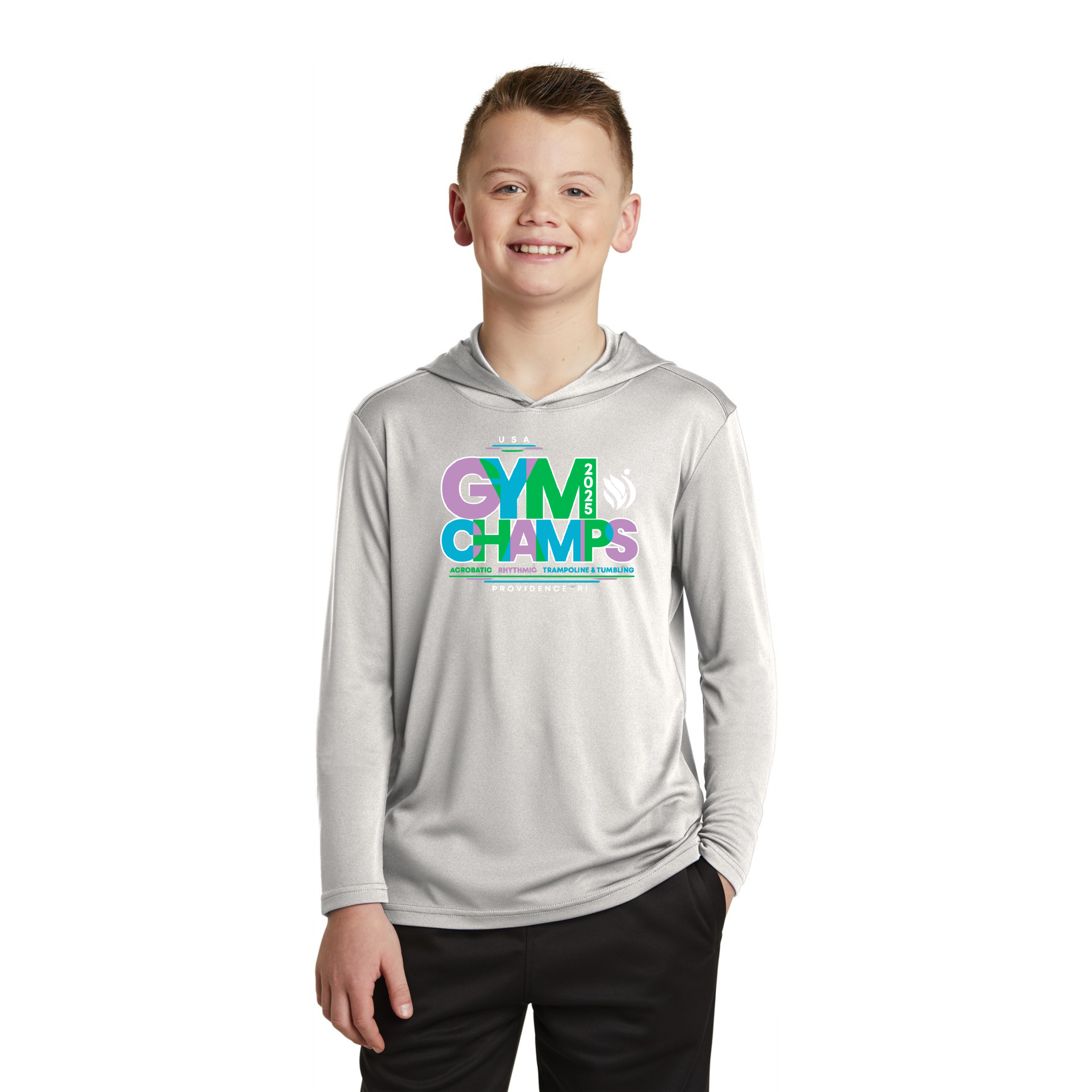 Silver Performance Event Hoodie - USA Gym Champs - Providence, RI 6/16-6/21
