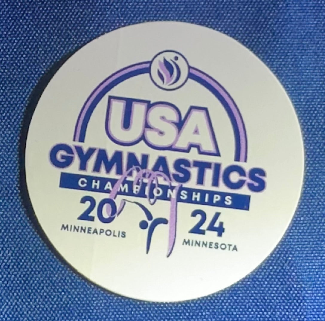 USAG Rhythmic Sticker - White Circle