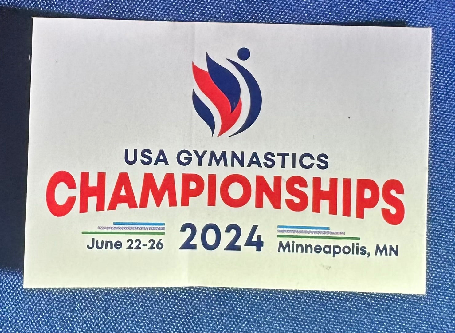 USAG Gym Champs Sticker - Main Logo
