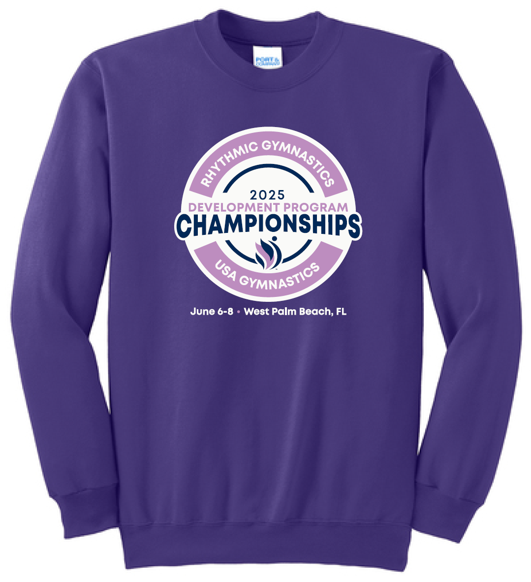 USAG - Purple Rhythmic Crewneck - West Palm Beach, FL 6/6-6/8