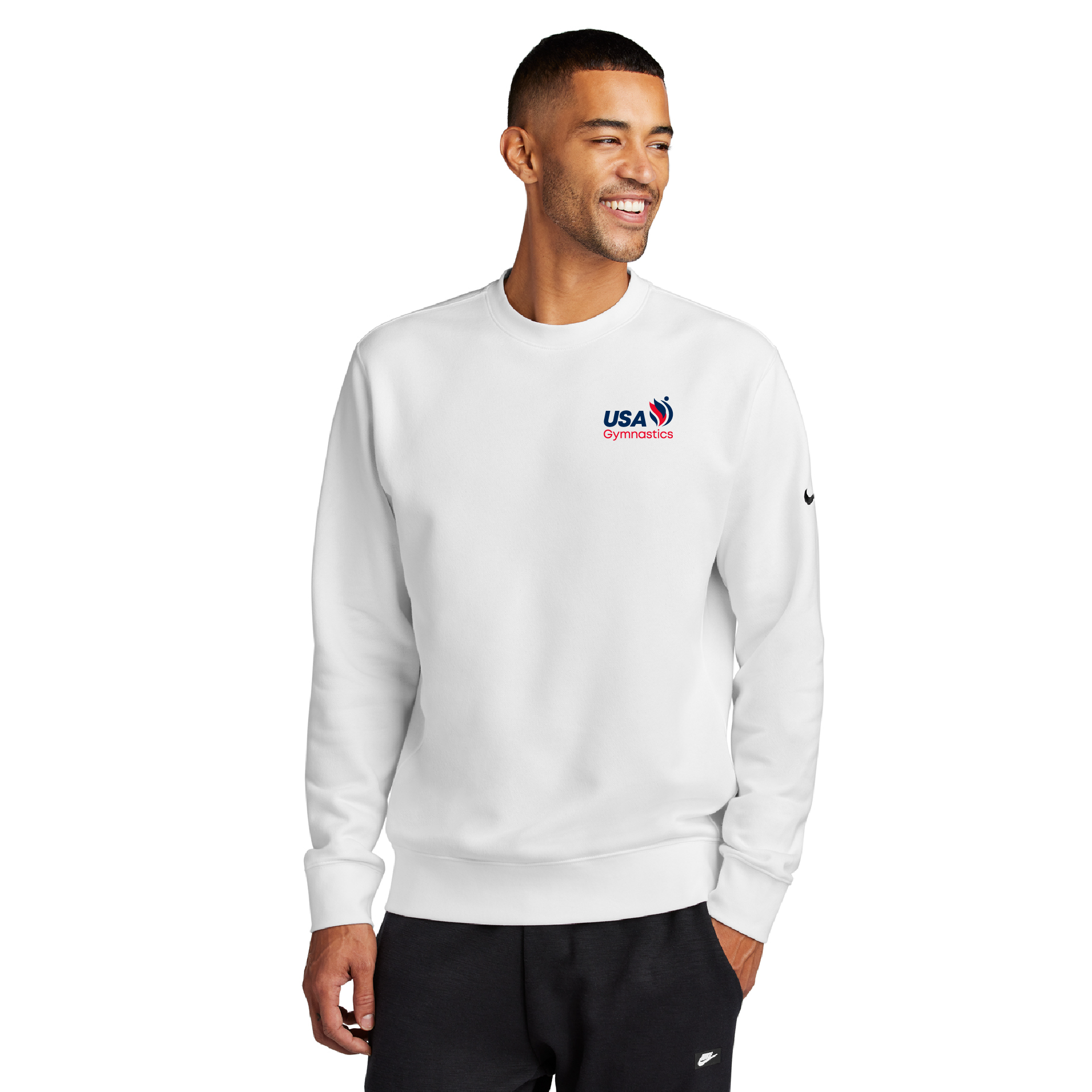 Nike USAG Club Fleece Sleeve Swoosh Crew (NKFD9863)