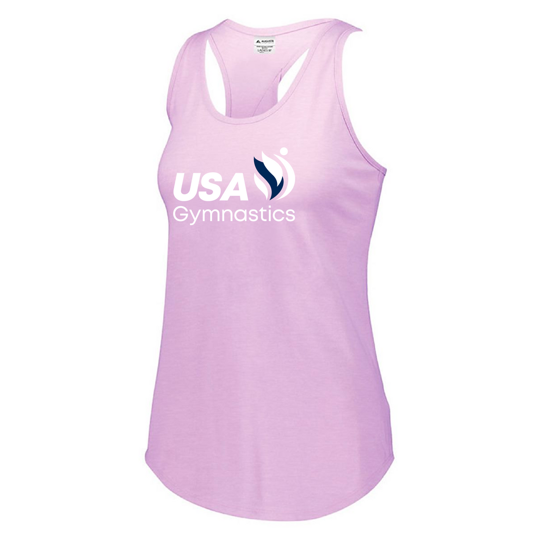 USA Gymnastics Logo Lux Triblend Tank