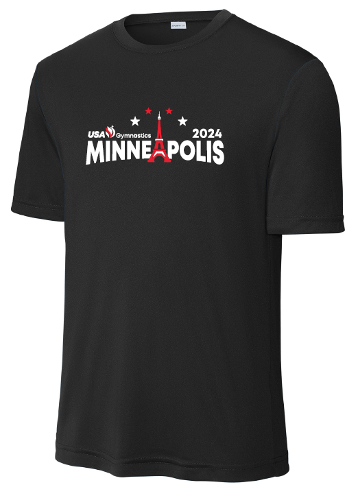 Black Event Shirt - USAG Championships - Minneapolis, MN 12/28-12/30