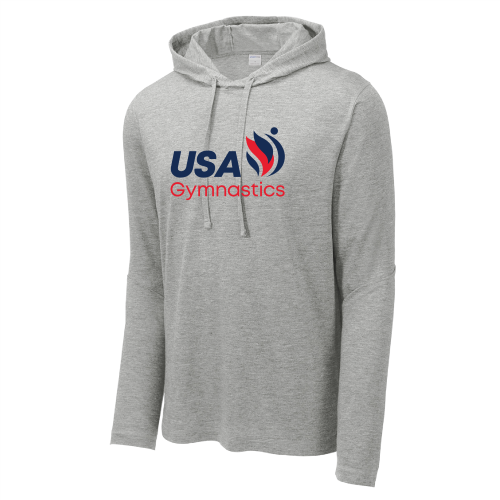 USA Gymnastics Light Gray Logo Hoodie